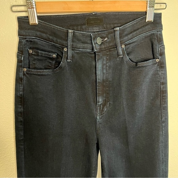 MOTHER Women's Flare Jeans in Dark Blue - Picture 3 of 14